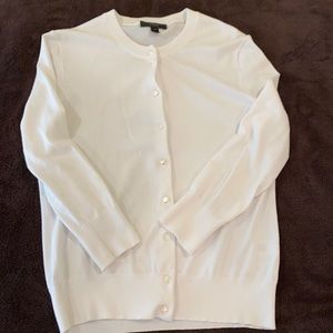 NWOT white j crew cardigan